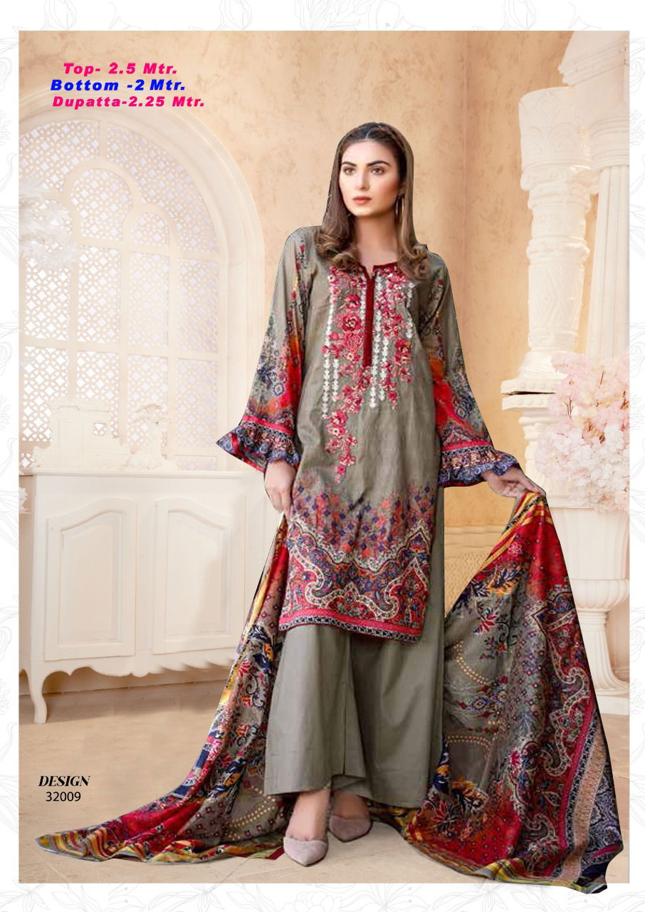 Razia Sultan 32 Latest Fancy Desiner Pure Cotton Readymade Printed Karachi Dress Collection